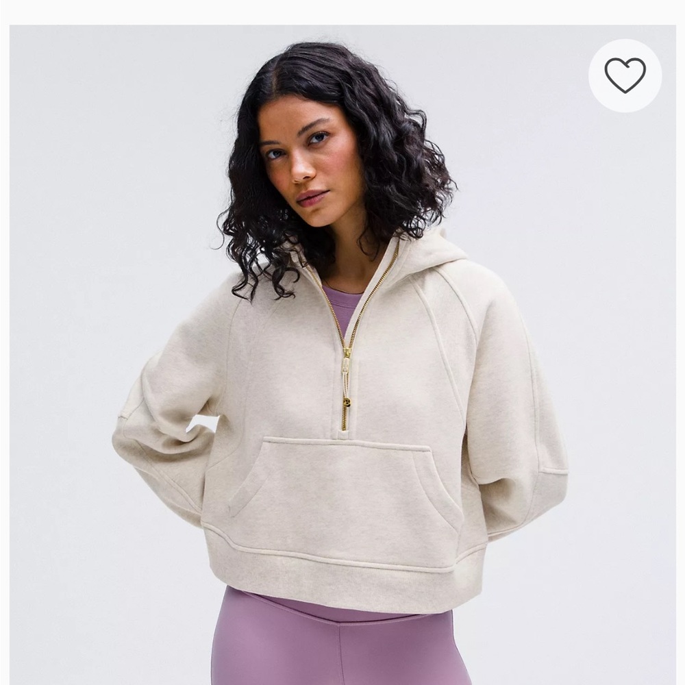 lululemon athletica Cream Hoodie Sweater